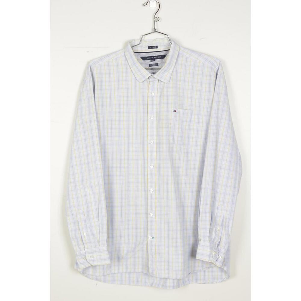 08' Tommy Hilfiger Plaid Custom Fit Long Sleeve Button-Up